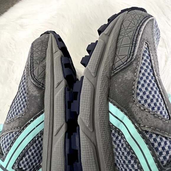 Asics Gel Sonoma Womens 9 Trail Running Shoes Gray Turquoise Athletic - Picture 5 of 11